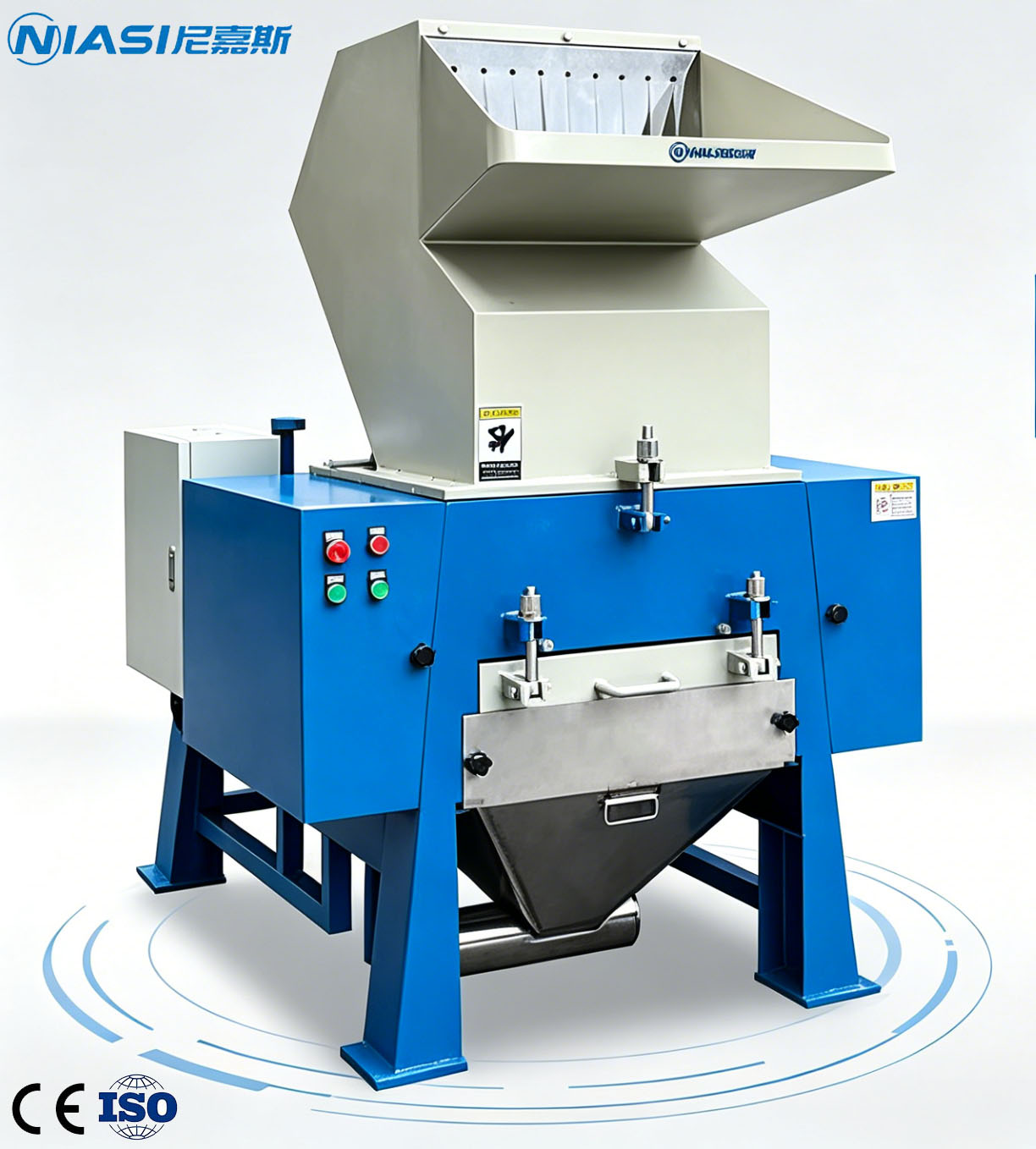 Машина за рециклиране на трошачка за пластмаса с автоматична система за събиране